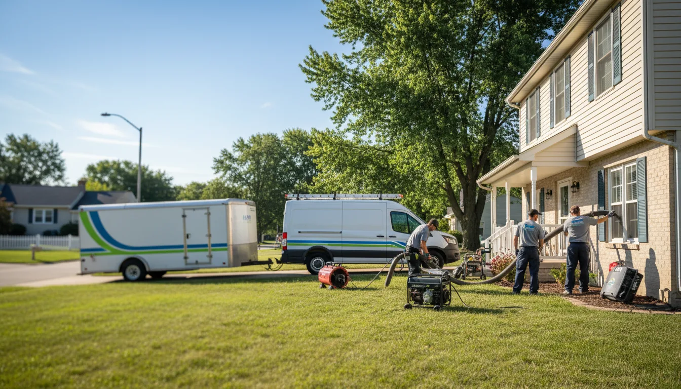 Flooded Basement Restoration And Cleanup With Repair in Monticello, IA near me